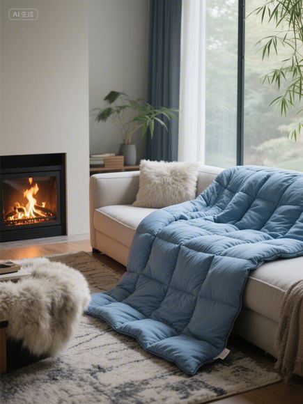 Winter Goose Feather Blanket:Warm and Cozy